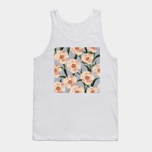 Pink Carnation Pattern, Vintage Florals Tank Top